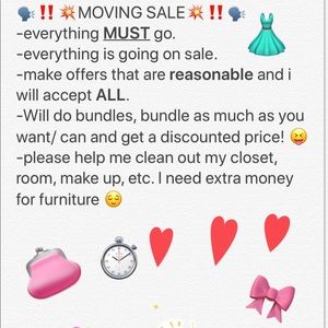 MOVING SALE// CLOSET CLEAN OUT 🤗